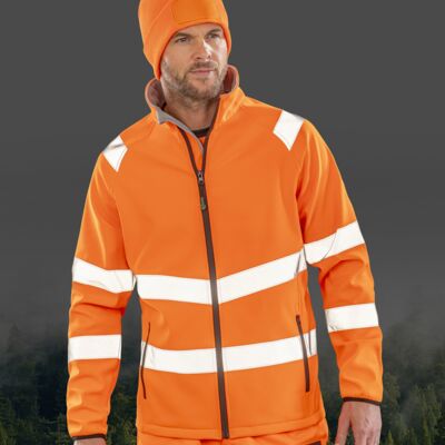 Result Genuine Recycled Printable Safety Soft Shell Jacket Thumbnail
