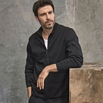 Tee Jays Athletic Full Zip Sweat Cardigan Thumbnail