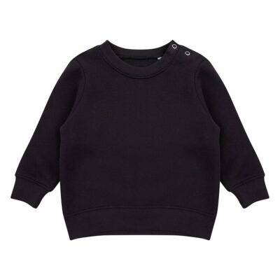 Crew neck sweatshirt with shoulder poppers Thumbnail