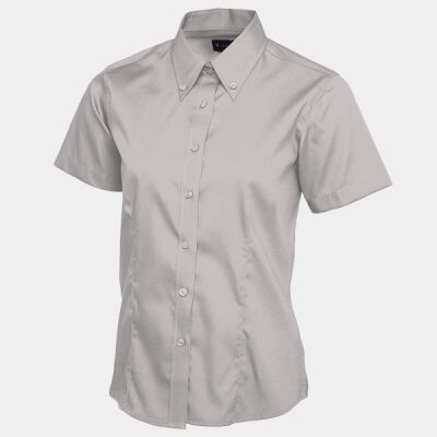 Ladies Pinpoint Oxford Half Sleeve Shirt Thumbnail